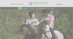 Desktop Screenshot of greenmeadow-ridingcentre.co.uk